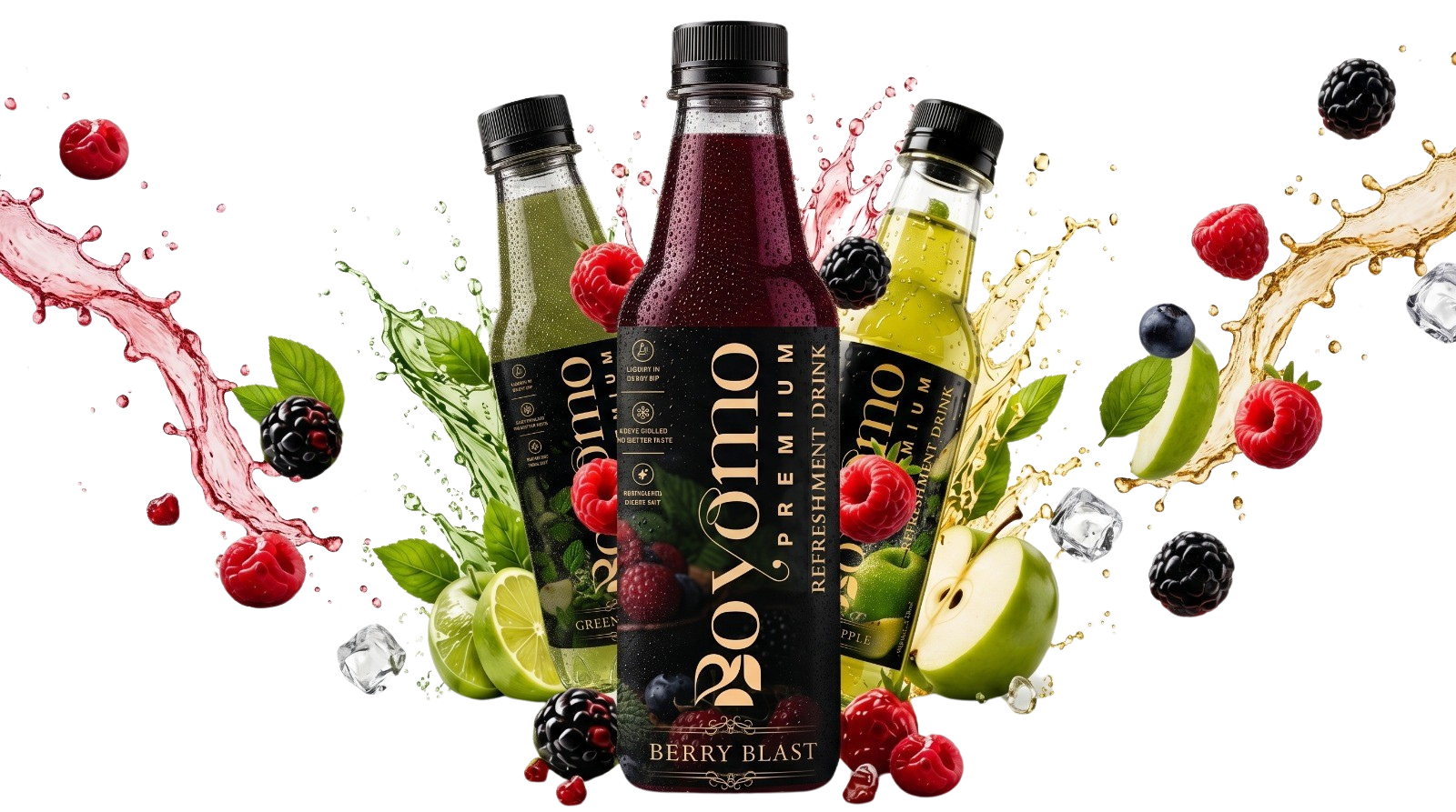 Boyomo Premium RTD Beverages splash